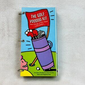 The Golf Voodoo Kit Full Size Handbook Doll Flagstick Pins Book Golf Fans